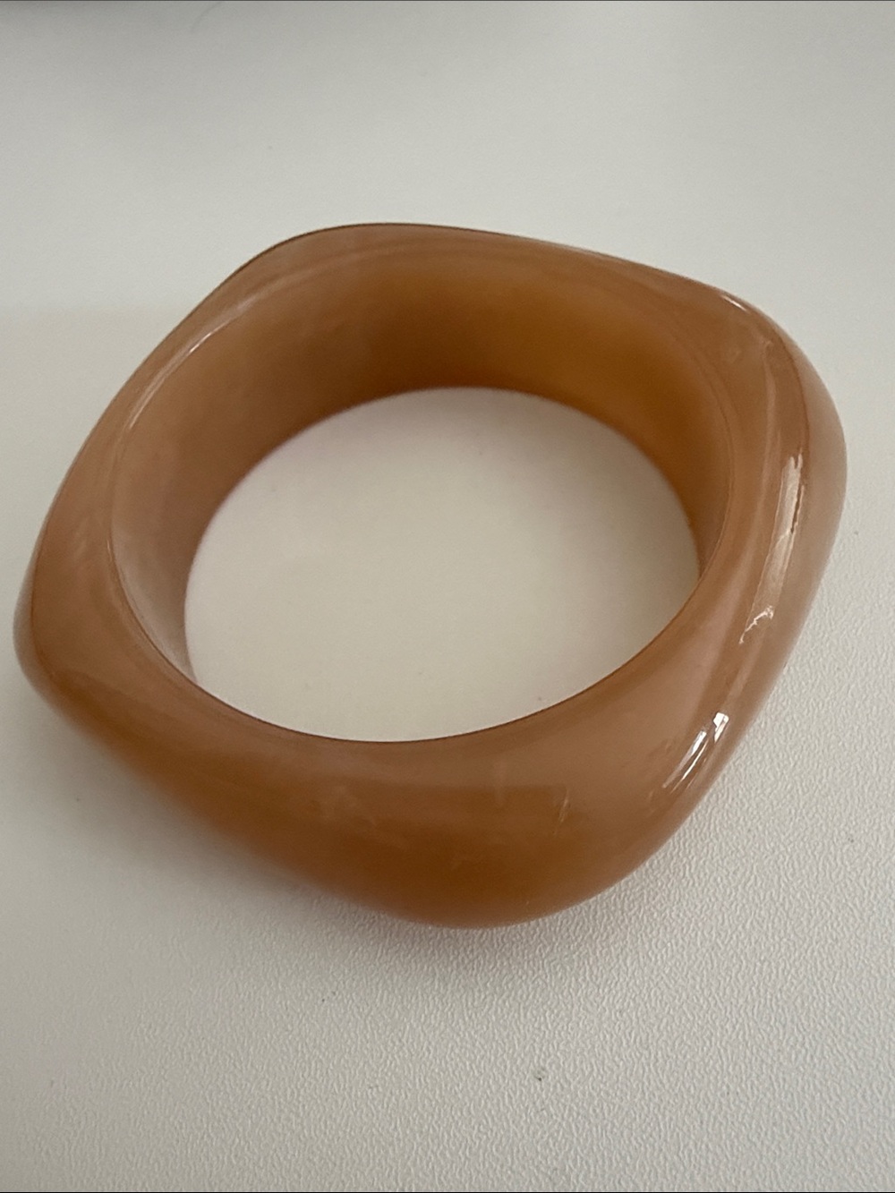 Resin Square-Edge Bangle Bracelet-NWOT